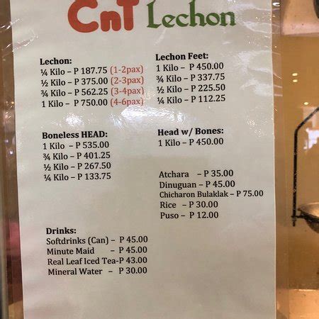 cnt lechon price|Cnt Lechon Ayala Center, Cebu City .